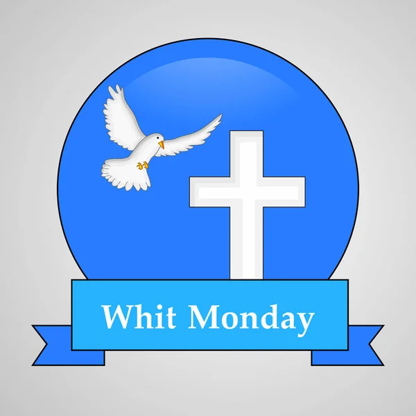 Ilustrație Elementelor Din Whit Monday Background — Vector de stoc