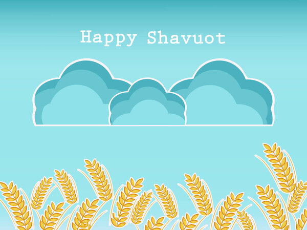 illustration of elements of Shavuot Background