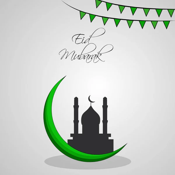 Illustration Muslim Festival Eid Background — Stock Vector