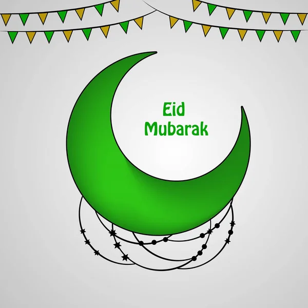 Ilustración Del Festival Musulmán Fondo Eid — Vector de stock