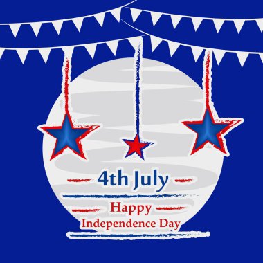 Arka plan illüstrasyon için ABD Bağımsızlık günü