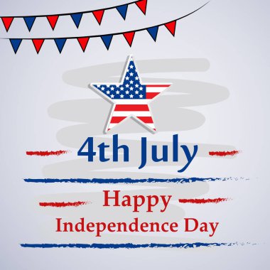 Arka plan illüstrasyon için ABD Bağımsızlık günü