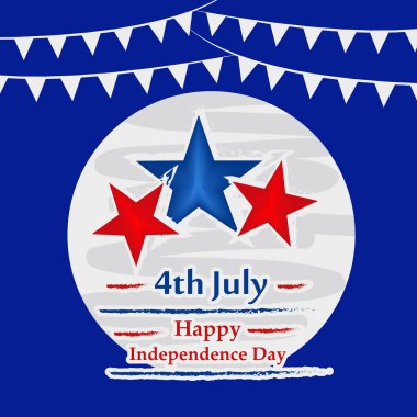 Arka plan illüstrasyon için ABD Bağımsızlık günü