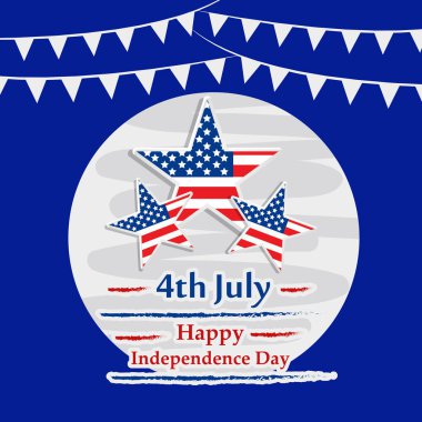 Arka plan illüstrasyon için ABD Bağımsızlık günü