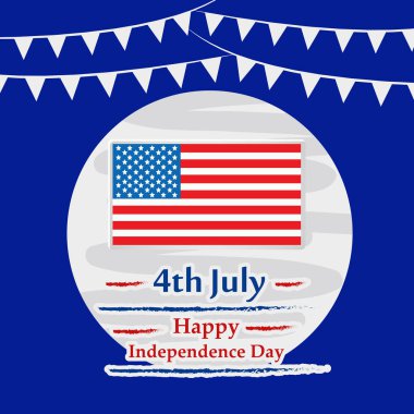 Arka plan illüstrasyon için ABD Bağımsızlık günü