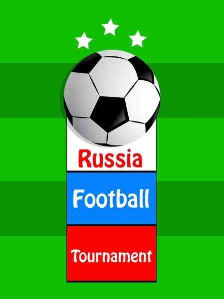 Illustration Background Soccer Tournament — Stock Vector