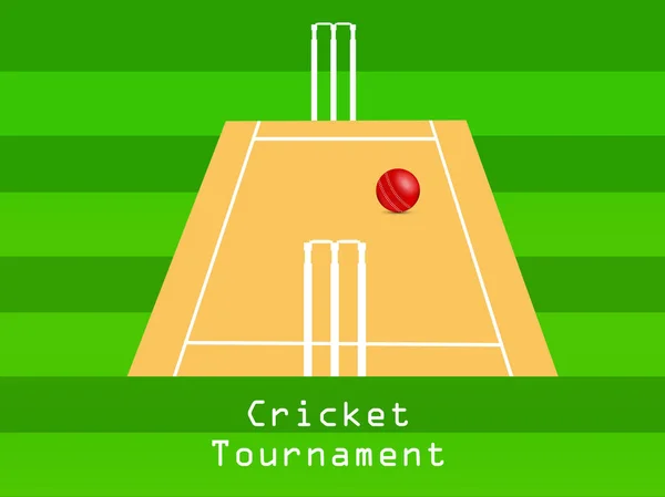 Illustration Contexte Sportif Cricket — Image vectorielle