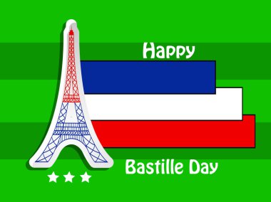 Arka plan illüstrasyon için Fransa Bastille günü