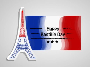 Arka plan illüstrasyon için Fransa Bastille günü