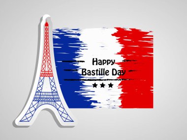 Arka plan illüstrasyon için Fransa Bastille günü