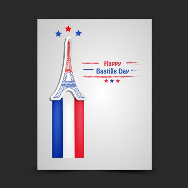 Arka plan illüstrasyon için Fransa Bastille günü