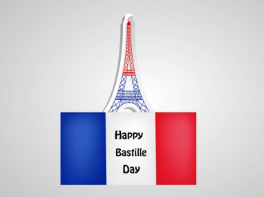 Arka plan illüstrasyon için Fransa Bastille günü