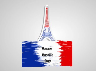 Arka plan illüstrasyon için Fransa Bastille günü