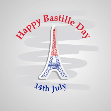 Arka plan illüstrasyon için Fransa Bastille günü