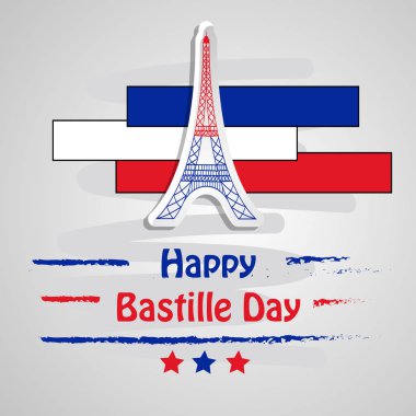 Arka plan illüstrasyon için Fransa Bastille günü