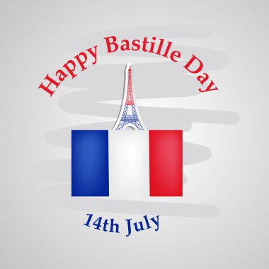 Arka plan illüstrasyon için Fransa Bastille günü
