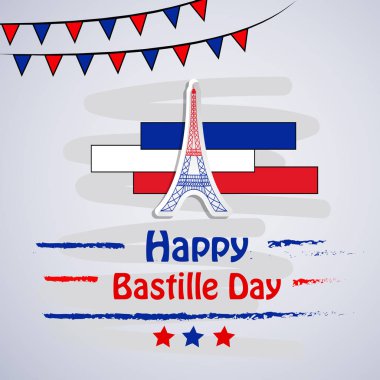 Arka plan illüstrasyon için Fransa Bastille günü