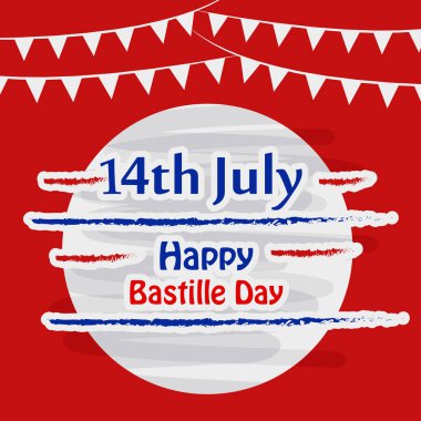 Arka plan illüstrasyon için Fransa Bastille günü