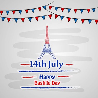 Arka plan illüstrasyon için Fransa Bastille günü
