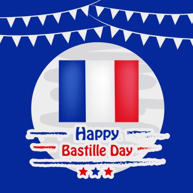 Arka plan illüstrasyon için Fransa Bastille günü