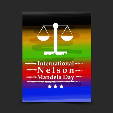 Arka plan illüstrasyon Nelson Mandela günü için