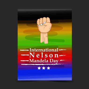 Arka plan illüstrasyon Nelson Mandela günü için