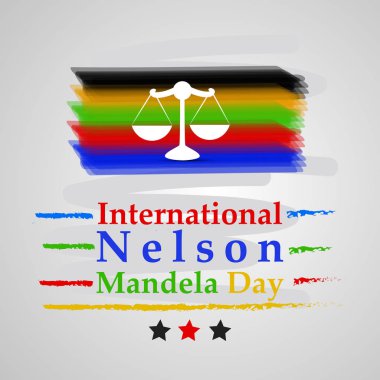 Arka plan illüstrasyon Nelson Mandela günü için
