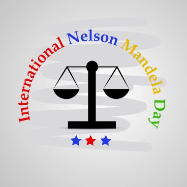 Arka plan illüstrasyon Nelson Mandela günü için