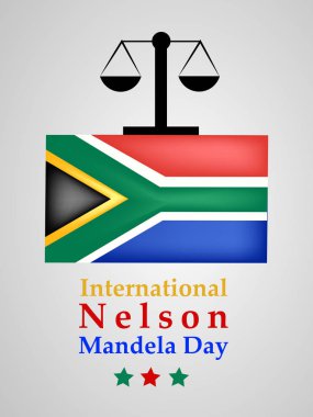 Arka plan illüstrasyon Nelson Mandela günü için