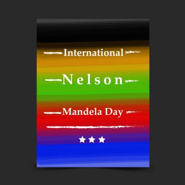 Arka plan illüstrasyon Nelson Mandela günü için