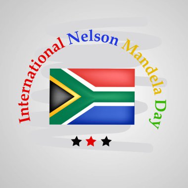 Arka plan illüstrasyon Nelson Mandela günü için