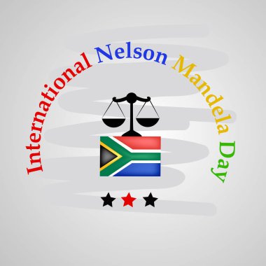 Arka plan illüstrasyon Nelson Mandela günü için