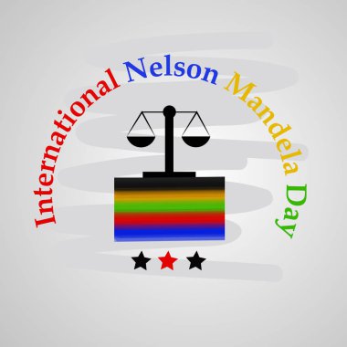 Arka plan illüstrasyon Nelson Mandela günü için