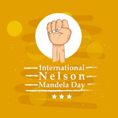Arka plan illüstrasyon Nelson Mandela günü için