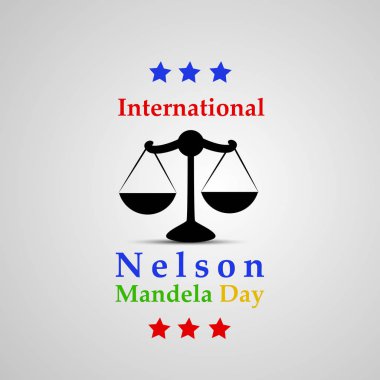 Arka plan illüstrasyon Nelson Mandela günü için
