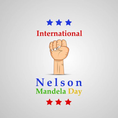Arka plan illüstrasyon Nelson Mandela günü için