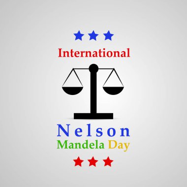 Arka plan illüstrasyon Nelson Mandela günü için