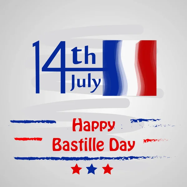 Illustration Background France Bastille Day — Stock Vector