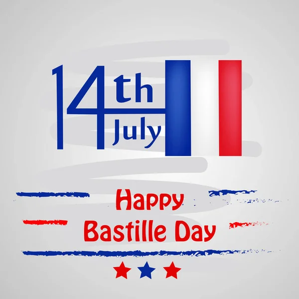 Illustration Background France Bastille Day — Stock Vector