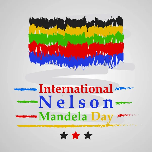 Arka plan illüstrasyon Nelson Mandela günü için