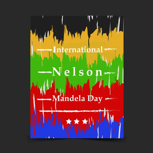 Arka plan illüstrasyon Nelson Mandela günü için