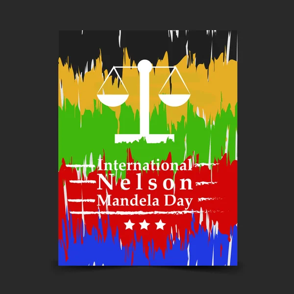 Arka plan illüstrasyon Nelson Mandela günü için
