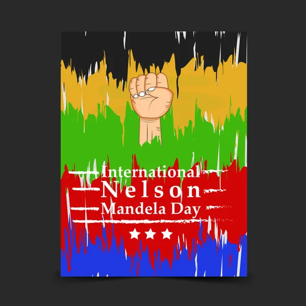 Arka plan illüstrasyon Nelson Mandela günü için