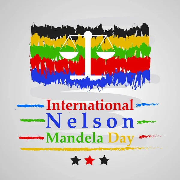 Arka plan illüstrasyon Nelson Mandela günü için