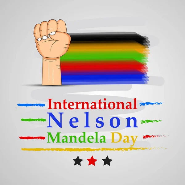 Arka plan illüstrasyon Nelson Mandela günü için