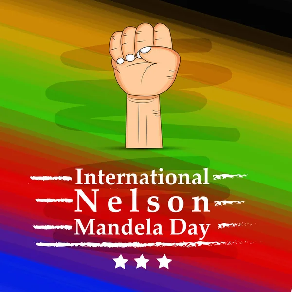 Arka plan illüstrasyon Nelson Mandela günü için