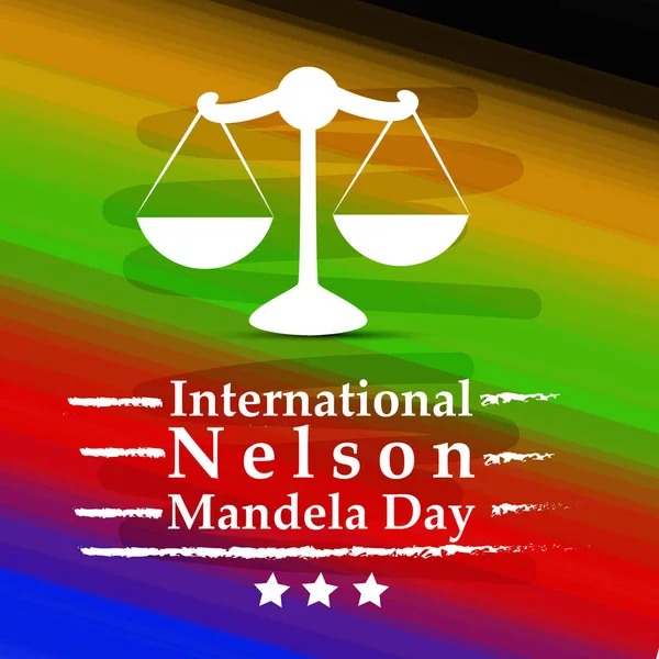 Arka plan illüstrasyon Nelson Mandela günü için