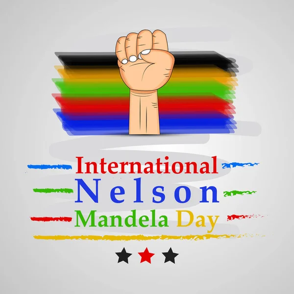 Arka plan illüstrasyon Nelson Mandela günü için