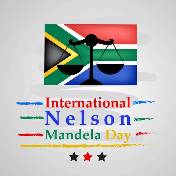 Arka plan illüstrasyon Nelson Mandela günü için