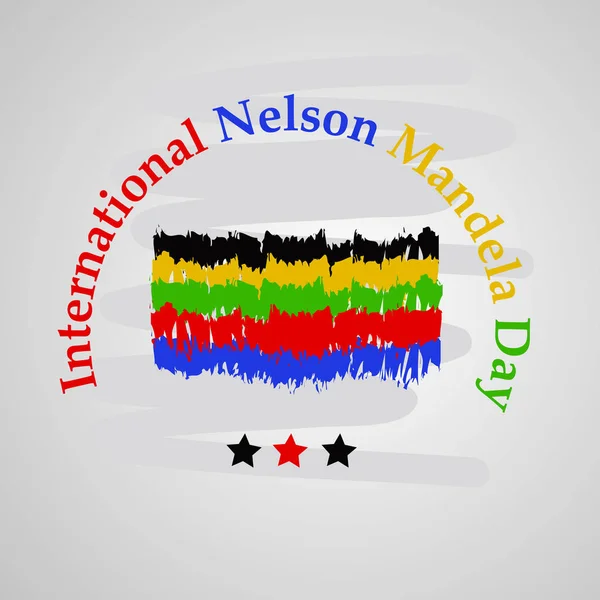 Arka plan illüstrasyon Nelson Mandela günü için
